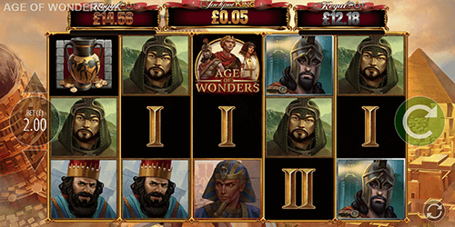 The Blueprint Gaming slot “Age of Wonders” offers a Jackpot King Progressive Pot System
