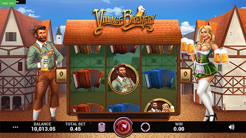 The “Village Brewery” by Caleta Gaming features a 3x3 reel layout