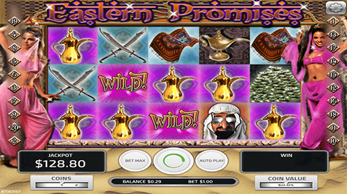 The “Eastern Promises” slot by Concept Gaming has a 3x5 reel layout
