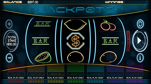 CORE Gaming's slot “Jackpotz” features 3x3 reel layout and 7 pay lines