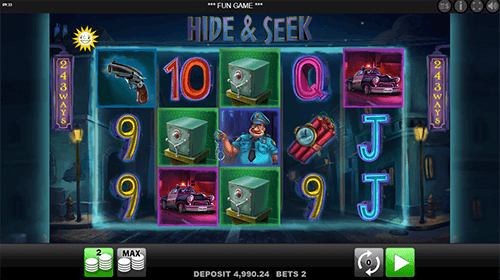 “Hide & Seek” is a slot by Edict with 243 winning ways and an RTP of 96.07%