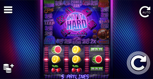 The ELK Studios “Hit it Hard” slot is a retro game with 5 pay lines and many features