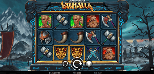“Champions of Valhalla” is a slot by Eyecon with 25 pay lines