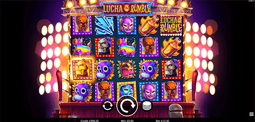 The Eyecon slot “Lucha Rumble” has a 4x5 reel layout and 1024 winning ways