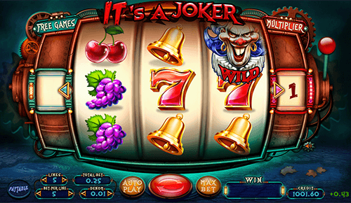 The Felix Gaming slot “IT’s a Joker” has 3x3 reel layout and 5 paylines