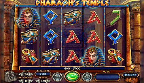 The Felix Gaming slot “Pharaoh’s Temple” features a 3x5 reel layout