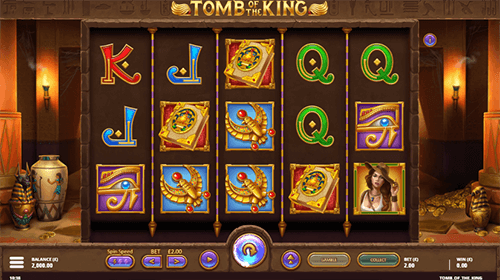 The “Tomb of the King” Gamevy slot has many bonus features