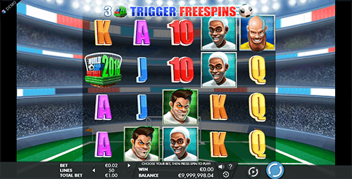 Genesis Gaming's “World Cup Football” slot has a 5x4 reel layout and 50 adjustable pay lines