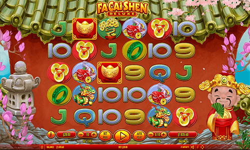 “Fa Cai Shen Deluxe” Habanero slot has 28 pay lines and many bonus symbols