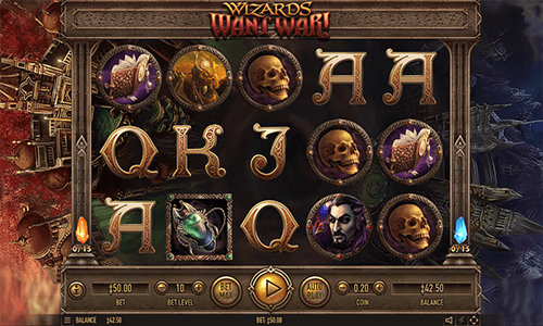 “Wizards Want War!” is a fantasy-themed 3x5 reel layout Habanero slot