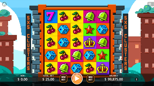 The “Blocky Block” slot by KA Gaming has five reels and five rows