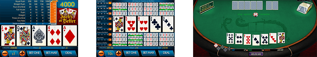 The video poker titles by Multislot have an amazing quality