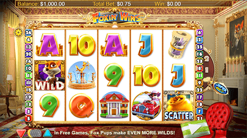 “Foxin’ Wins HQ” is a NextGen slot game wich provides players with 25 pay lines