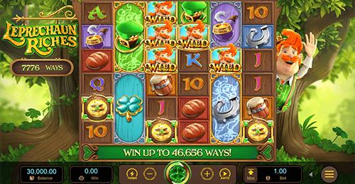 The “Leprechaun Riches” slot by PG Soft has a special 6x6 pattern