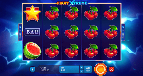 “Fruit Xtreme” is a Playson fruit-styled slot with 5 paylines, symbol stacks and other features