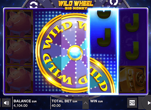 The “Wild Wheel” is a Push Gaming 3x5 reel layout slot