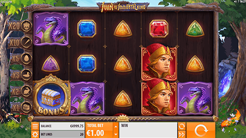 The “Ivan and the Immortal King” Quickspin slot has a regular and progressive free spins