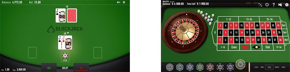 There are 2 table games by Relax Gaming - Relax Blackjack and Relax Roulette