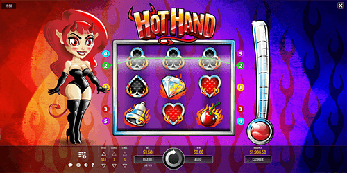 The “Hot Hand” slot by Rival has 3x3 reel layout
