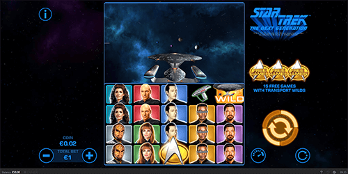 “Star Trek: The Next Generation” is a 5x4 space slot by Skywind with 50 paylines
