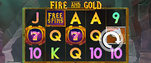 The “Fire and Gold” slot by Slot Factory has nine fixed pay lines