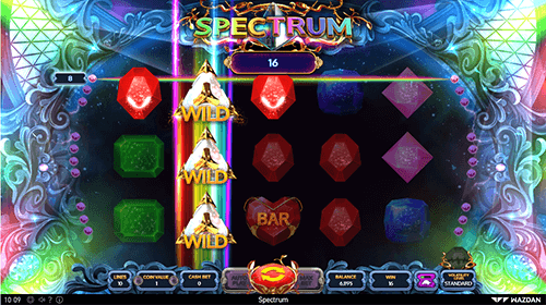 “Spectrum” slot from Wazdan has a 3x5 layout and 10 pay lines