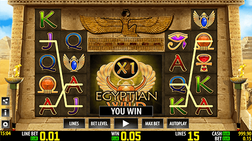 Worldmatch 5x3 slot “Egyptian Wild HD” has two jackpots and many features