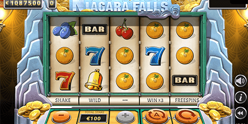 The Yggdrasil slot “Niagara Falls” has 20 pay lines and many bonus features