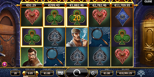 The “Holmes and the Stolen Stones” is a Yggdrasil slot with 20 paylines
